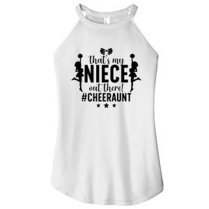 That's My Niece Cheer Aunt Cheerleading Auntie Women's Perfect Tri Rocker Tank