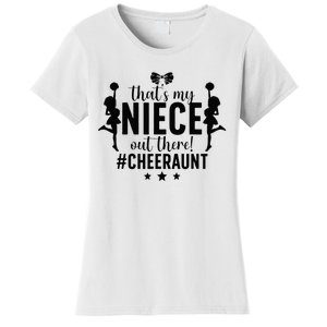 That's My Niece Cheer Aunt Cheerleading Auntie Women's T-Shirt