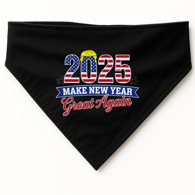 Trump Make New Year Great Again Happy New Years Eve Day 2025 USA-Made Doggie Bandana