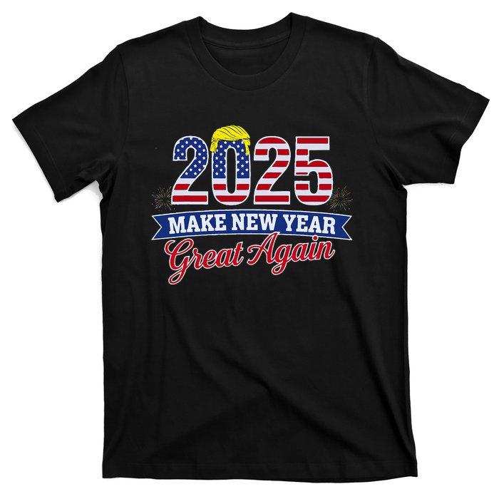 Trump Make New Year Great Again Happy New Years Eve Day 2025 T-Shirt