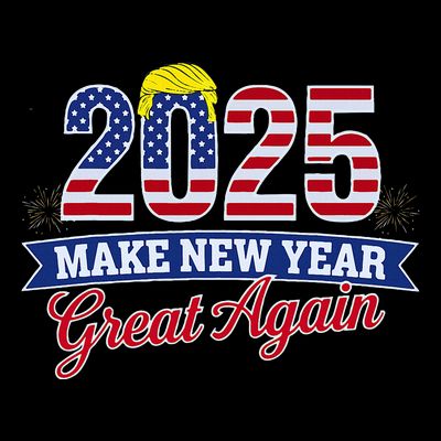 Trump Make New Year Great Again Happy New Years Eve Day 2025 T-Shirt