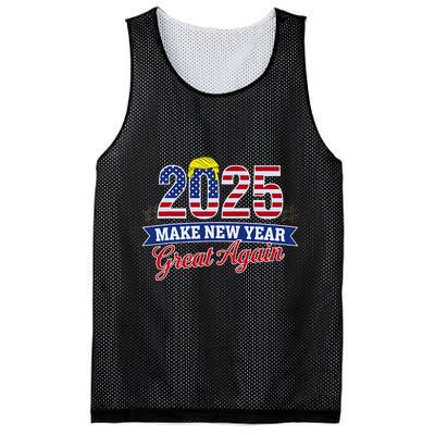 Trump Make New Year Great Again Happy New Years Eve Day 2025 Mesh Reversible Basketball Jersey Tank