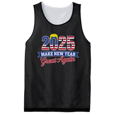 Trump Make New Year Great Again Happy New Years Eve Day 2025 Mesh Reversible Basketball Jersey Tank