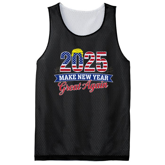 Trump Make New Year Great Again Happy New Years Eve Day 2025 Mesh Reversible Basketball Jersey Tank