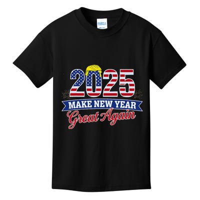 Trump Make New Year Great Again Happy New Years Eve Day 2025 Kids T-Shirt
