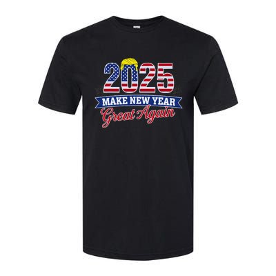 Trump Make New Year Great Again Happy New Years Eve Day 2025 Softstyle CVC T-Shirt