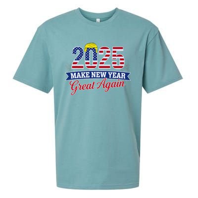 Trump Make New Year Great Again Happy New Years Eve Day 2025 Sueded Cloud Jersey T-Shirt