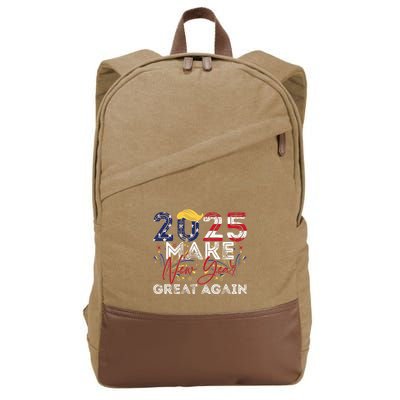Trump Make New Year Great Again Happy New Years Eve Day 2025 Cotton Canvas Backpack