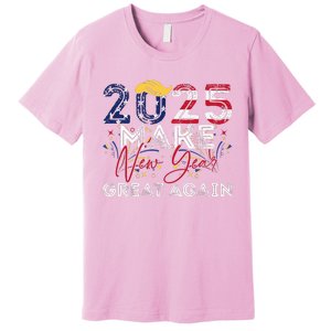 Trump Make New Year Great Again Happy New Years Eve Day 2025 Premium T-Shirt