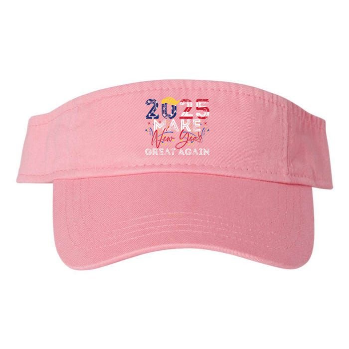 Trump Make New Year Great Again Happy New Years Eve Day 2025 Valucap Bio-Washed Visor