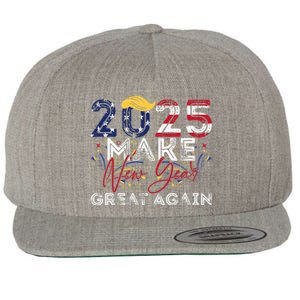 Trump Make New Year Great Again Happy New Years Eve Day 2025 Wool Snapback Cap