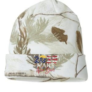 Trump Make New Year Great Again Happy New Years Eve Day 2025 Kati Licensed 12" Camo Beanie