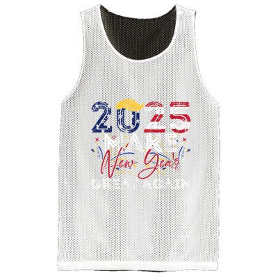 Trump Make New Year Great Again Happy New Years Eve Day 2025 Mesh Reversible Basketball Jersey Tank