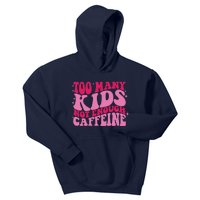 Too Many Not Enough Caffeine Coffee Lovers retro Kids Hoodie