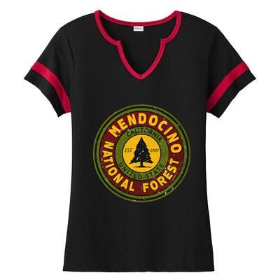 The Mendocino National Forest Ladies Halftime Notch Neck Tee