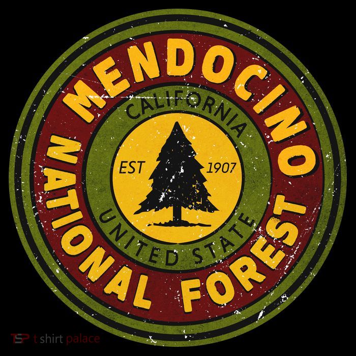 The Mendocino National Forest Tall T-Shirt