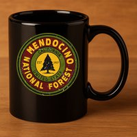 The Mendocino National Forest 11oz C Handle Ceramic Mug