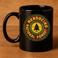 The Mendocino National Forest 11oz C Handle Ceramic Mug