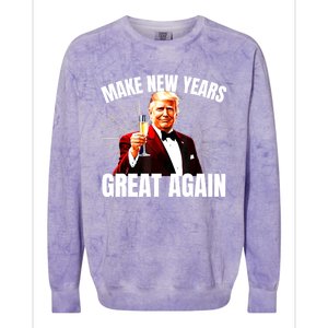 Trump Make New Year Great Again Happy New Years Eve Day 2025 Colorblast Crewneck Sweatshirt