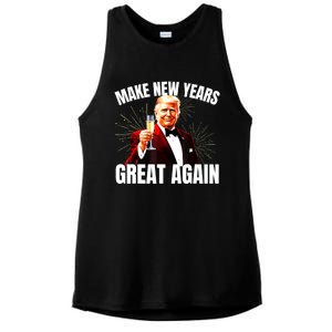 Trump Make New Year Great Again Happy New Years Eve Day 2025 Ladies PosiCharge Tri-Blend Wicking Tank