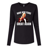 Trump Make New Year Great Again Happy New Years Eve Day 2025 Womens Cotton Relaxed Long Sleeve T-Shirt