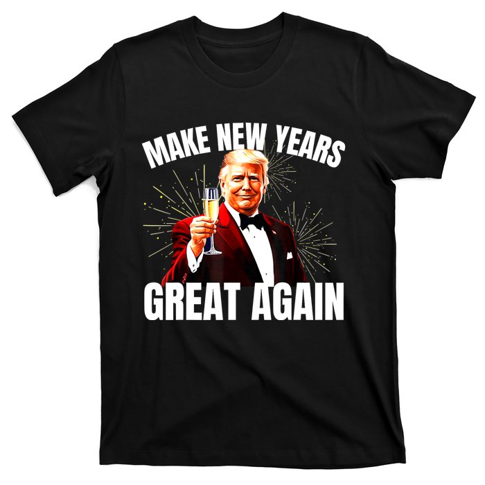 Trump Make New Year Great Again Happy New Years Eve Day 2025 T-Shirt