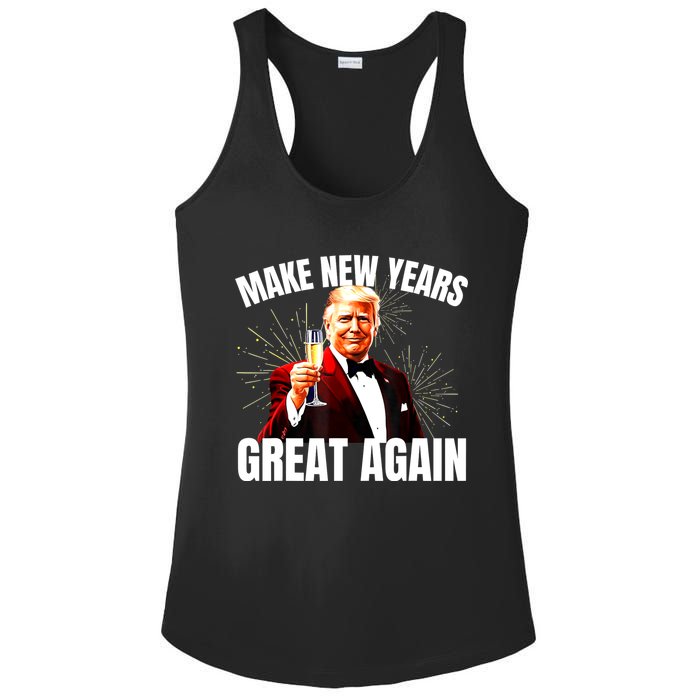 Trump Make New Year Great Again Happy New Years Eve Day 2025 Ladies PosiCharge Competitor Racerback Tank