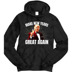 Trump Make New Year Great Again Happy New Years Eve Day 2025 Tie Dye Hoodie