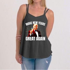 Trump Make New Year Great Again Happy New Years Eve Day 2025 Women's Strappy Tank