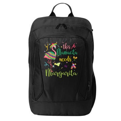 This Mamacita Needs A Margarita Fiesta Flamingo City Backpack