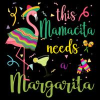 This Mamacita Needs A Margarita Fiesta Flamingo 16 in Basic Backpack