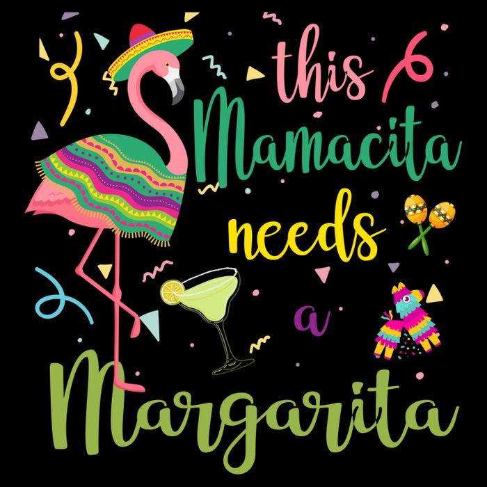 This Mamacita Needs A Margarita Fiesta Flamingo 16 in Basic Backpack