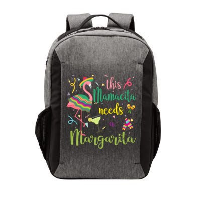 This Mamacita Needs A Margarita Fiesta Flamingo Vector Backpack