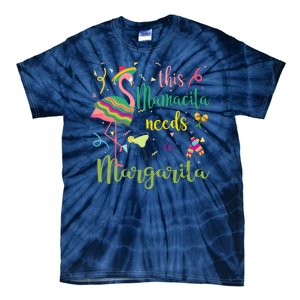 This Mamacita Needs A Margarita Fiesta Flamingo Tie-Dye T-Shirt