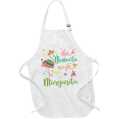 This Mamacita Needs A Margarita Fiesta Flamingo Apron