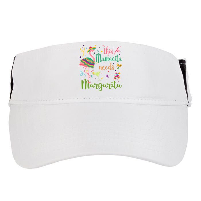 This Mamacita Needs A Margarita Fiesta Flamingo Adult Drive Performance Visor