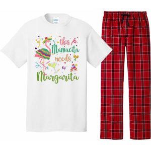 This Mamacita Needs A Margarita Fiesta Flamingo Pajama Set