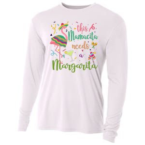 This Mamacita Needs A Margarita Fiesta Flamingo Cooling Performance Long Sleeve Crew