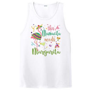 This Mamacita Needs A Margarita Fiesta Flamingo PosiCharge Competitor Tank