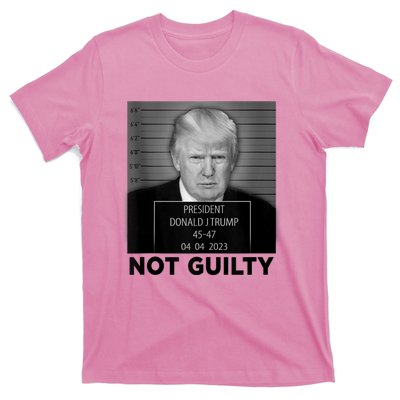 Trump Mugshot Not Guilty 4547 President Trump Arrest T-Shirt