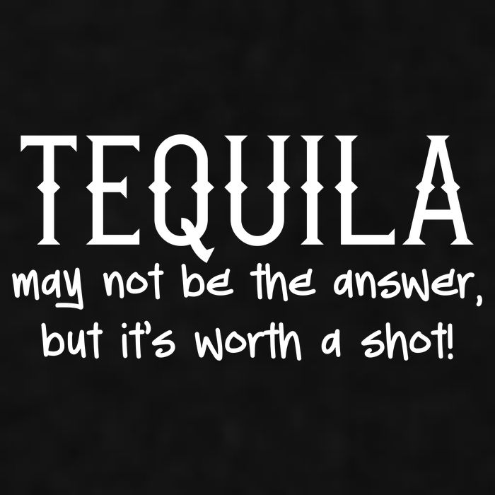 Tequila May Not Be The Answer, But Its Wirth A Shot Cinco De Mayo Ladies PosiCharge Tri-Blend Wicking Tank