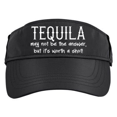 Tequila May Not Be The Answer, But Its Wirth A Shot Cinco De Mayo Adult Drive Performance Visor