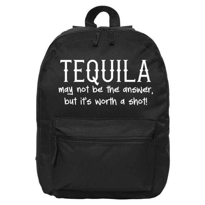 Tequila May Not Be The Answer, But Its Wirth A Shot Cinco De Mayo 16 in Basic Backpack
