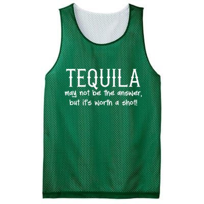 Tequila May Not Be The Answer, But Its Wirth A Shot Cinco De Mayo Mesh Reversible Basketball Jersey Tank
