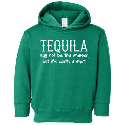 Tequila May Not Be The Answer, But Its Wirth A Shot Cinco De Mayo Toddler Hoodie
