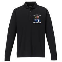 Trump Make New Year Great Again Happy New Years Eve Day 2025 Performance Long Sleeve Polo