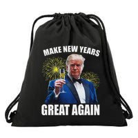 Trump Make New Year Great Again Happy New Years Eve Day 2025 Drawstring Bag