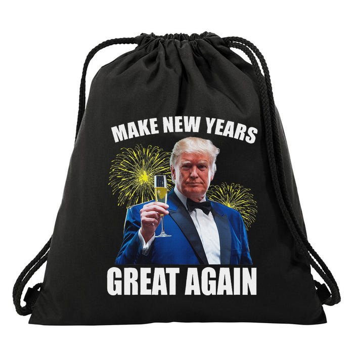 Trump Make New Year Great Again Happy New Years Eve Day 2025 Drawstring Bag
