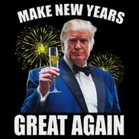 Trump Make New Year Great Again Happy New Years Eve Day 2025 Drawstring Bag