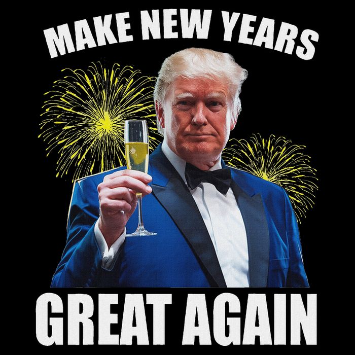 Trump Make New Year Great Again Happy New Years Eve Day 2025 Drawstring Bag